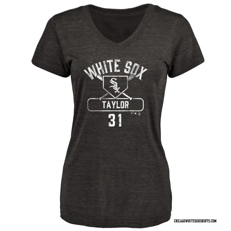 Women's Chicago White Sox ＃31 Grant Taylor Black Base Runner T-Shirt