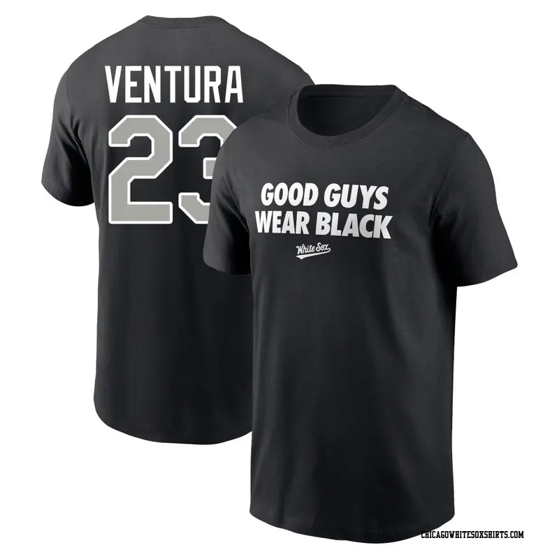 Youth Chicago White Sox ＃23 Robin Ventura Black Rally Rule Name & Number T-Shirt