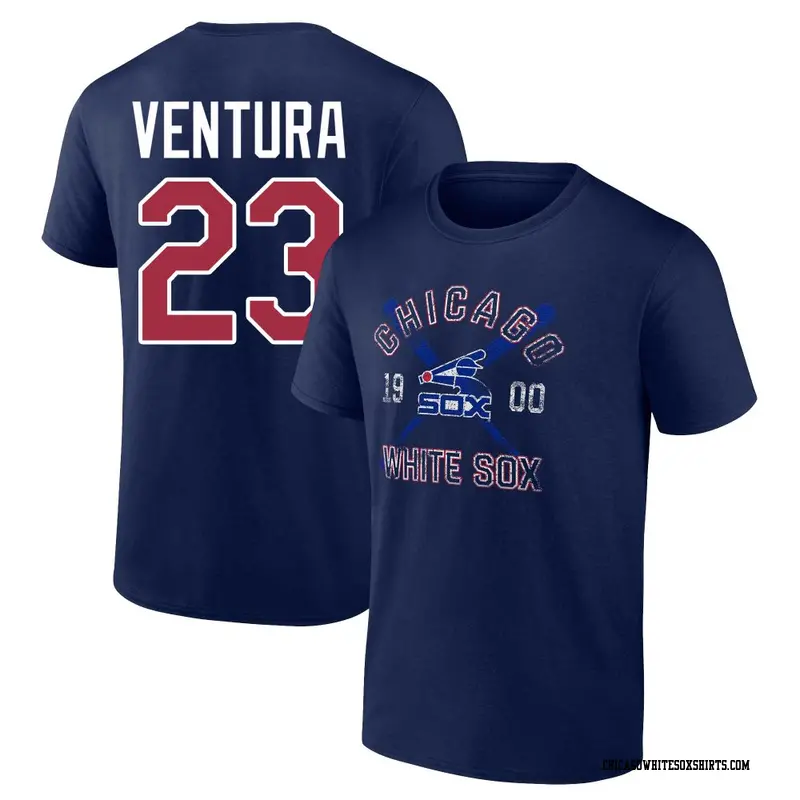Youth Chicago White Sox ＃23 Robin Ventura Navy Second Wind Name & Number T-Shirt
