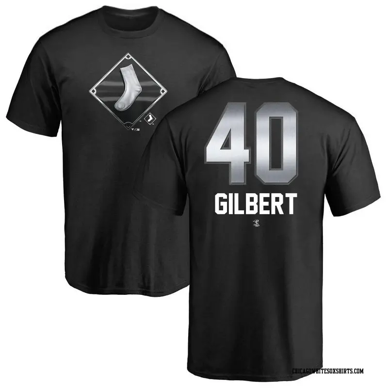 Youth Chicago White Sox ＃40 Tyler Gilbert Black Midnight Mascot T-Shirt