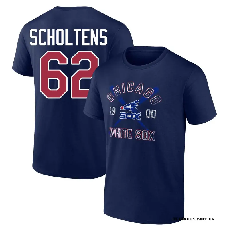 Youth Chicago White Sox ＃62 Jesse Scholtens Navy Second Wind Name & Number T-Shirt