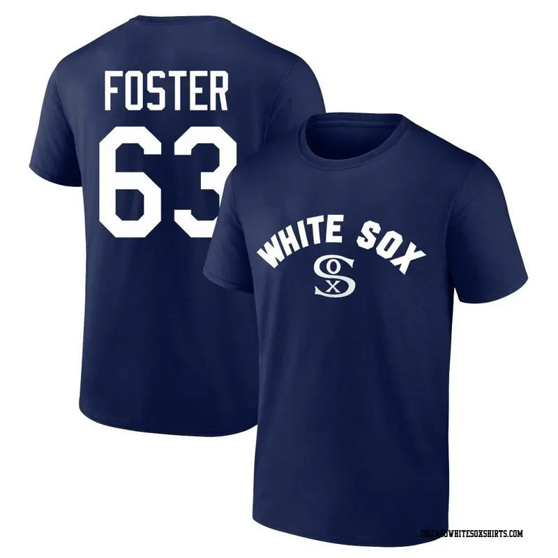 Youth Chicago White Sox ＃63 Matt Foster Navy Cooperstown Winning Streak Alternate Name & Number T-Shirt