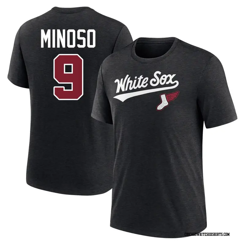 Youth Chicago White Sox ＃9 Minnie Minoso Black 2025 City Connect Name & Number T-Shirt